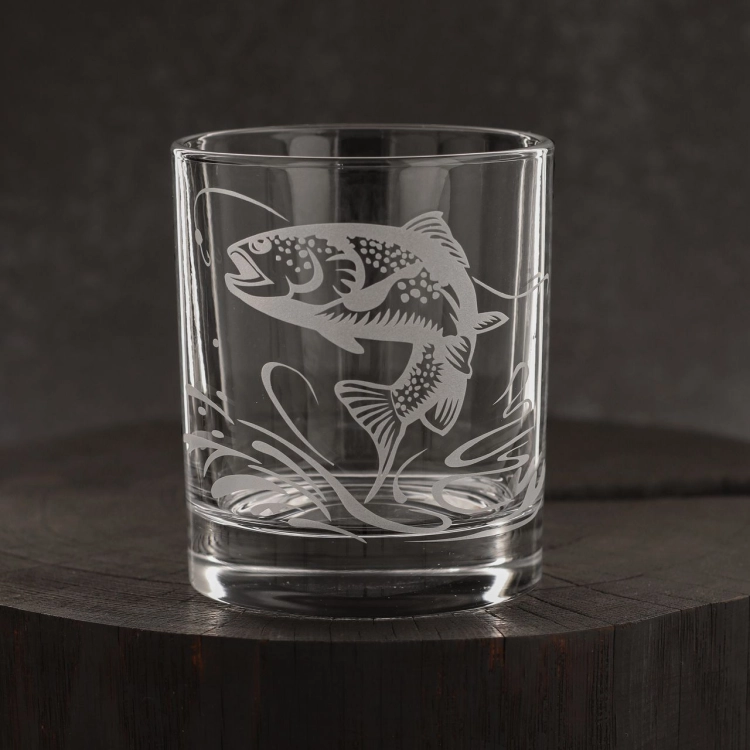 Szklanki do whisky Wędkarskie (NOVA) 350 ml | 6 szt. w pudełku Szklanka.pl