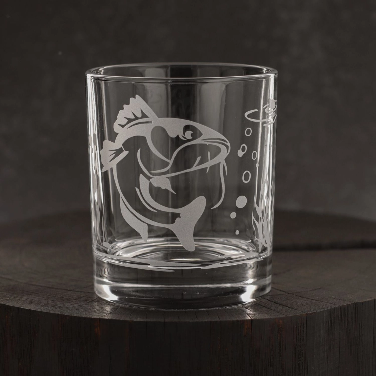Szklanki do whisky Wędkarskie (NOVA) 350 ml | 6 szt. w pudełku Szklanka.pl