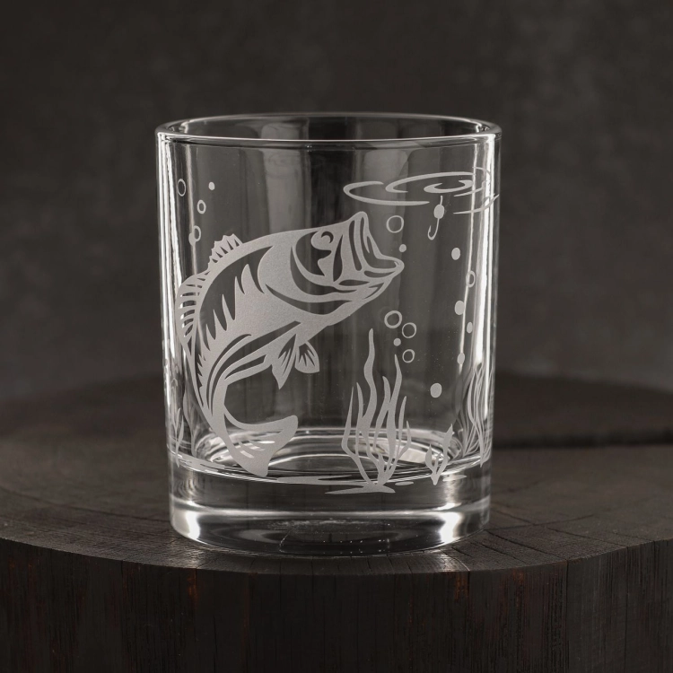 Szklanki do whisky Wędkarskie (NOVA) 350 ml | 6 szt. w pudełku Szklanka.pl