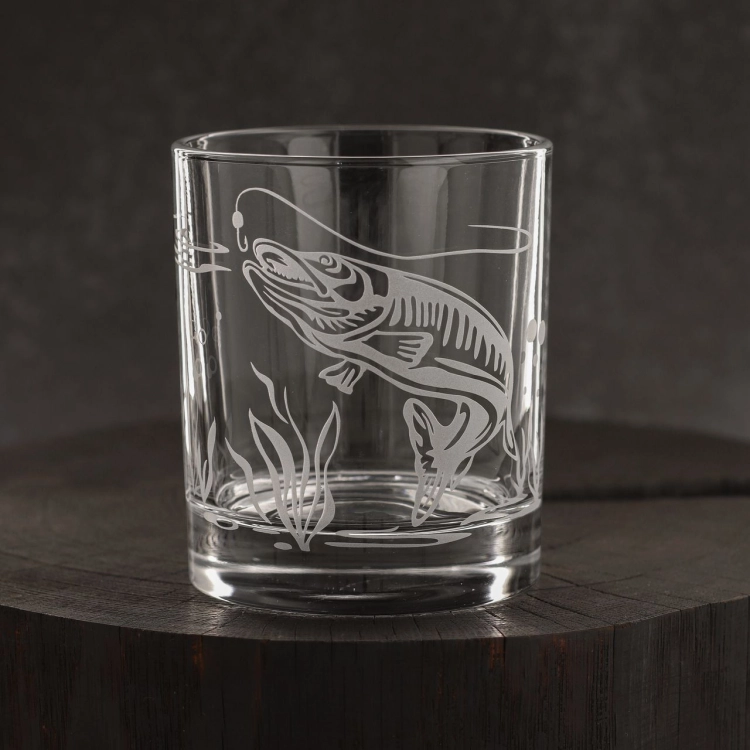 Szklanki do whisky Wędkarskie (NOVA) 350 ml | 6 szt. w pudełku Szklanka.pl