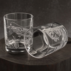 Szklanki do whisky Wędkarskie (NOVA) 350 ml | 6 szt. w pudełku Szklanka.pl