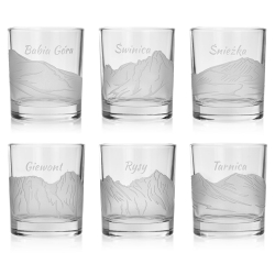 Szklanki do whisky Polskie Góry (NOVA) 350 ml | 6 szt. w pudełku Szklanka.pl