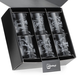 Szklanki do whisky Konie (NOVA) 350 ml | 6 szt. w pudełku Szklanka.pl