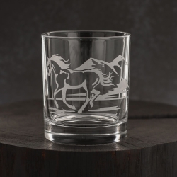 Szklanki do whisky Konie (NOVA) 350 ml | 6 szt. w pudełku Szklanka.pl