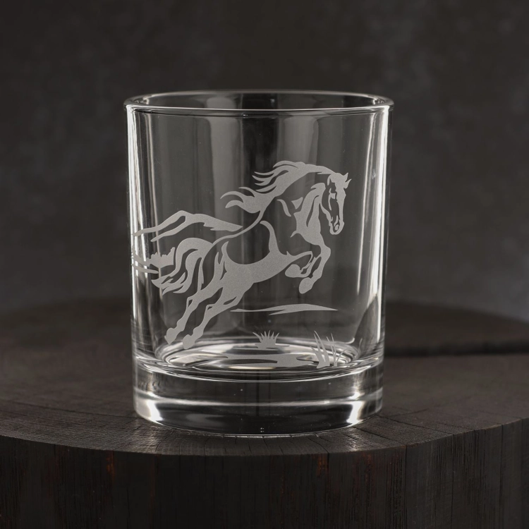Szklanki do whisky Konie (NOVA) 350 ml | 6 szt. w pudełku Szklanka.pl