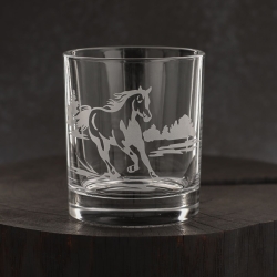 Szklanki do whisky Konie (NOVA) 350 ml | 6 szt. w pudełku Szklanka.pl
