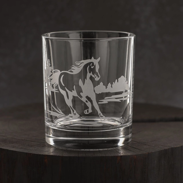 Szklanki do whisky Konie (NOVA) 350 ml | 6 szt. w pudełku Szklanka.pl