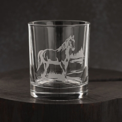 Szklanki do whisky Konie (NOVA) 350 ml | 6 szt. w pudełku Szklanka.pl