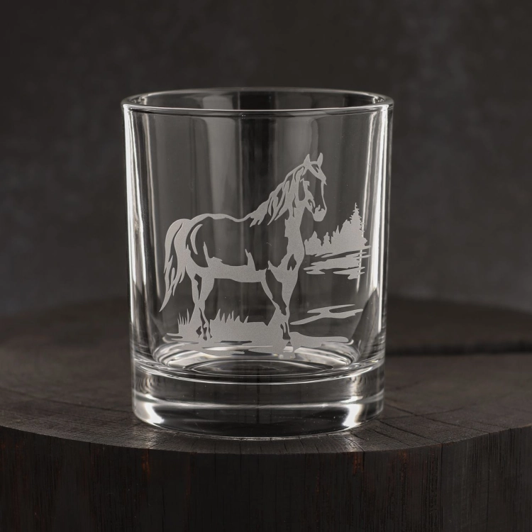 Szklanki do whisky Konie (NOVA) 350 ml | 6 szt. w pudełku Szklanka.pl