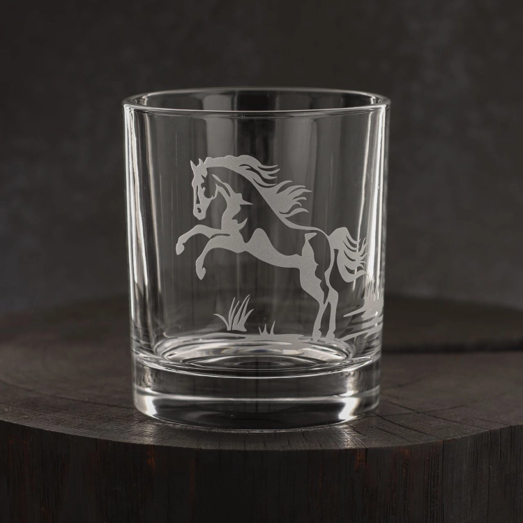 Szklanki do whisky Konie (NOVA) 350 ml | 6 szt. w pudełku Szklanka.pl