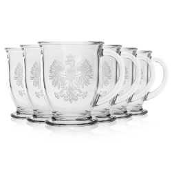 ORZEŁ kubki do kawy, herbaty, wody, soku XXL 400ml | 6szt. (KUBAS)