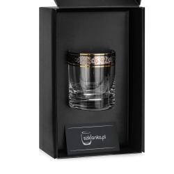 Ekskluzywna szklanka do whisky ZŁOTO PLATYNA (2) | 320ml | 1szt.