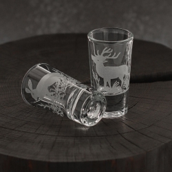 Kieliszki do wódki SHOT Myśliwskie (TG70114) 28 ml | 6 szt. w pudełku Szklanka.pl