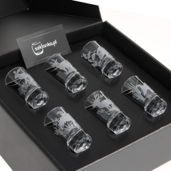 Kieliszki do wódki SHOT Myśliwskie (TG70114) 28 ml | 6 szt. w pudełku Szklanka.pl