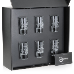 Kieliszki do wódki SHOT Polskie Góry (TG70114) 28 ml | 6 szt. w pudełku Szklanka.pl