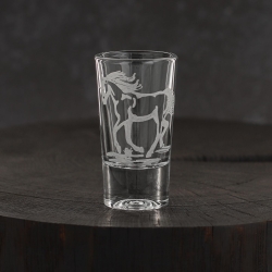 Kieliszki do wódki SHOT Konie (TG70114) 28 ml | 6 szt. w pudełku Szklanka.pl