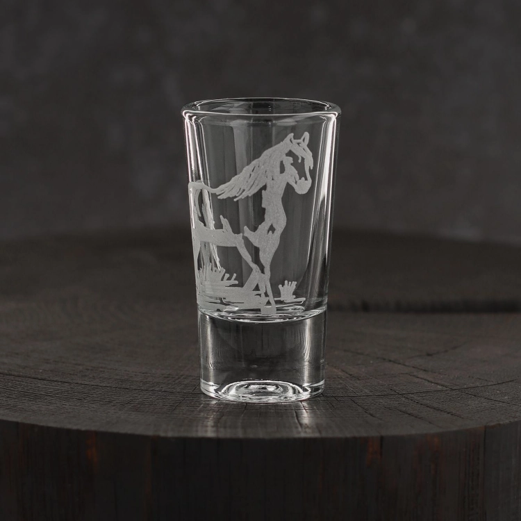 Kieliszki do wódki SHOT Konie (TG70114) 28 ml | 6 szt. w pudełku Szklanka.pl