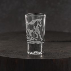 Kieliszki do wódki SHOT Konie (TG70114) 28 ml | 6 szt. w pudełku Szklanka.pl
