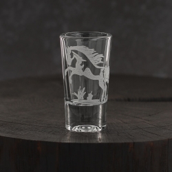 Kieliszki do wódki SHOT Konie (TG70114) 28 ml | 6 szt. w pudełku Szklanka.pl