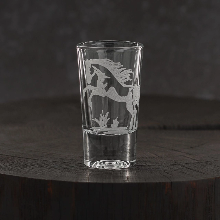 Kieliszki do wódki SHOT Konie (TG70114) 28 ml | 6 szt. w pudełku Szklanka.pl