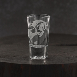 Kieliszki do wódki SHOT Konie (TG70114) 28 ml | 6 szt. w pudełku Szklanka.pl