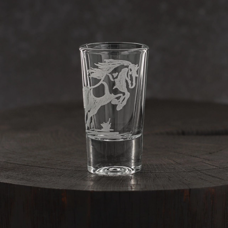 Kieliszki do wódki SHOT Konie (TG70114) 28 ml | 6 szt. w pudełku Szklanka.pl