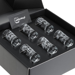 Kieliszki do wódki SHOT Konie (TG70114) 28 ml | 6 szt. w pudełku Szklanka.pl