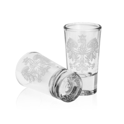 Kieliszki do wódki SHOT Polska ORZEŁ (TG70114) 28 ml | 6 szt. w pudełku Szklanka.pl