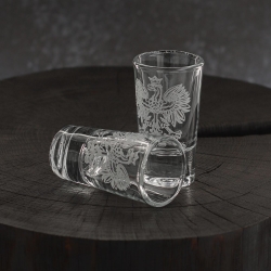 Kieliszki do wódki SHOT Polska ORZEŁ (TG70114) 28 ml | 6 szt. w pudełku Szklanka.pl