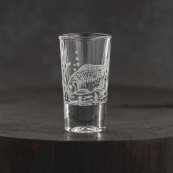Kieliszki do wódki SHOT Wędkarskie (TG70114) 28 ml | 6 szt. w pudełku Szklanka.pl