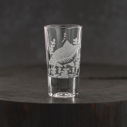 Kieliszki do wódki SHOT Wędkarskie (TG70114) 28 ml | 6 szt. w pudełku Szklanka.pl