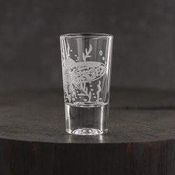 Kieliszki do wódki SHOT Wędkarskie (TG70114) 28 ml | 6 szt. w pudełku Szklanka.pl