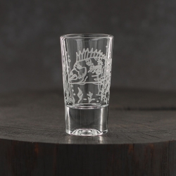 Kieliszki do wódki SHOT Wędkarskie (TG70114) 28 ml | 6 szt. w pudełku Szklanka.pl