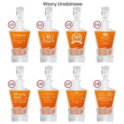 Zestaw do whisky 2+1 ROYAL karafka + 2 szklanki z GRAWEREM na karafce