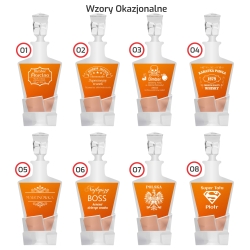 Zestaw do whisky 2+1 ROYAL karafka + 2 szklanki z GRAWEREM na karafce