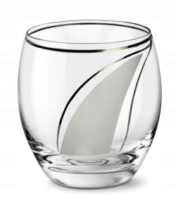 Komplet szklanek do whisky 380 ml SATYNOWA ŁEZKA