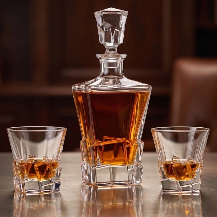 Zestaw do whisky 2+1 ROYAL karafka + 2 szklanki
