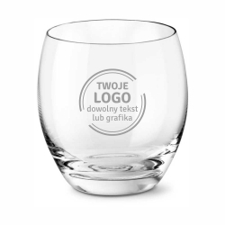 PAKIET 6 sztuk: szklanki reklamowe / firmowe z TWOIM logo firmy / grawerowane - Bohemia RODOS 380ml