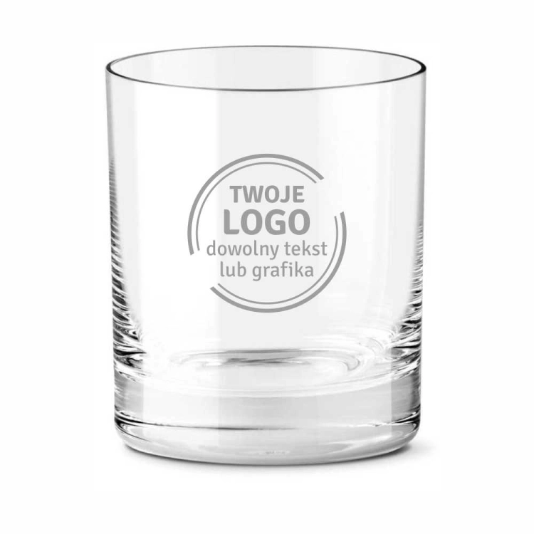 PAKIET 6 sztuk: szklanki reklamowe / firmowe z TWOIM logo firmy / grawerowane - Bohemia Prestige 320ml