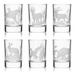 Kieliszki do wódki SHOT Myśliwskie (NR101) 50 ml | 6 szt. w pudełku Szklanka.pl