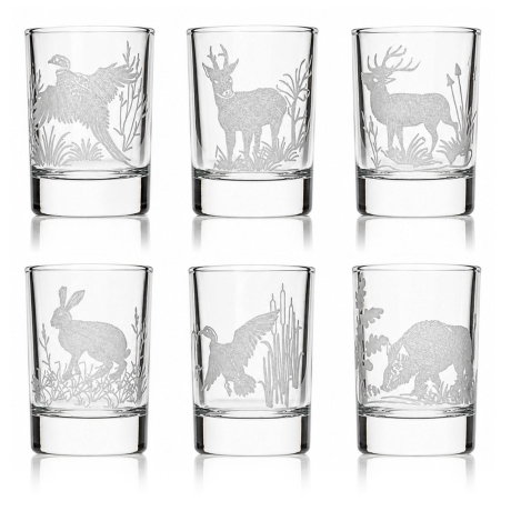 Przejdź do produktu Kieliszki do wódki SHOT Myśliwskie (NR101) 50 ml | 6 szt. w pudełku Szklanka.pl
