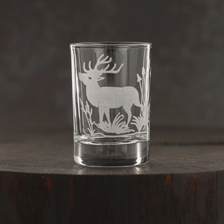 Kieliszki do wódki SHOT Myśliwskie (NR101) 50 ml | 6 szt. w pudełku Szklanka.pl