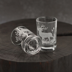 Kieliszki do wódki SHOT Myśliwskie (NR101) 50 ml | 6 szt. w pudełku Szklanka.pl