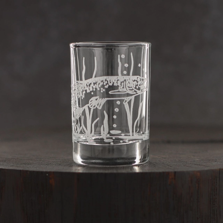 Kieliszki do wódki SHOT Wędkarskie (NR101) 50 ml | 6 szt. w pudełku Szklanka.pl