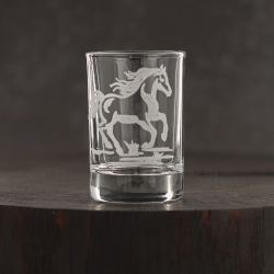 Kieliszki do wódki SHOT Konie (NR101) 50 ml | 6 szt. w pudełku Szklanka.pl