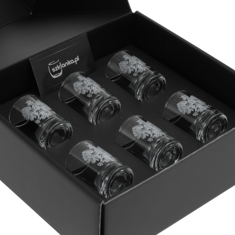 Przejdź do produktu Kieliszki do wódki SHOT Polska ORZEŁ (NR101) 50 ml | 6 szt. w pudełku Szklanka.pl