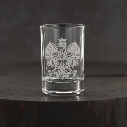 Kieliszki do wódki SHOT Polska ORZEŁ (NR101) 50 ml | 6 szt. w pudełku Szklanka.pl
