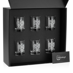 Kieliszki do wódki SHOT Polska ORZEŁ (NR101) 50 ml | 6 szt. w pudełku Szklanka.pl