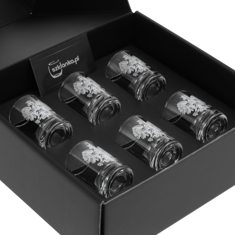 Przejdź do produktu Kieliszki do wódki SHOT Polska ORZEŁ (NR101) 50 ml | 6 szt. w pudełku Szklanka.pl