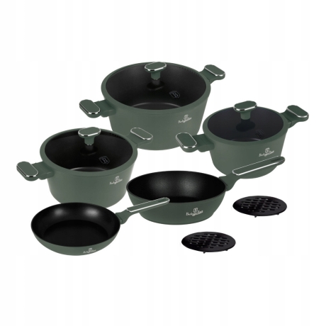 Przejdź do produktu Zestaw garnki patelnie przybory 10 el. Berlinger Haus BH-8207